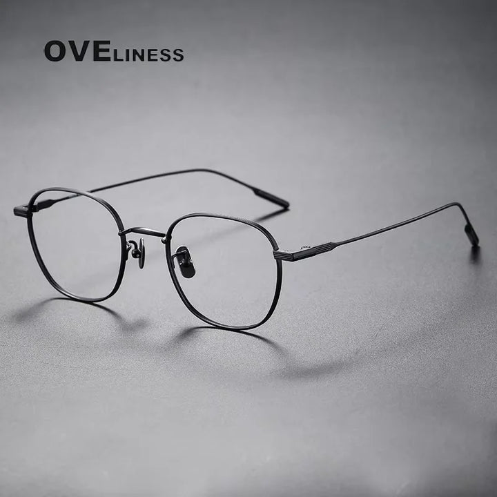 Oveliness Women's Full Rim Polygon Square Titanium Eyeglasses 380802