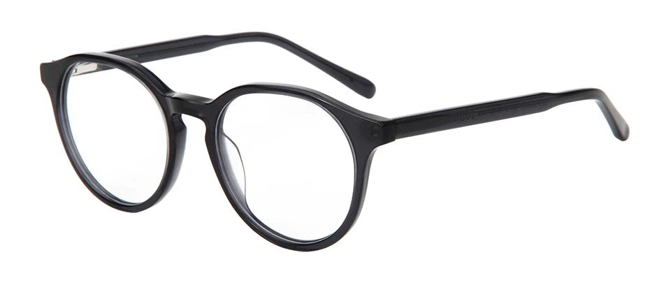 Esnbie Unisex Full Rim Round Acetate Eyeglasses 602-SA221