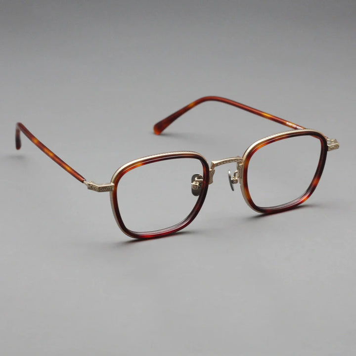 Blackmask Unisex Full Rim Square Titanium Eyeglasses BM-N043