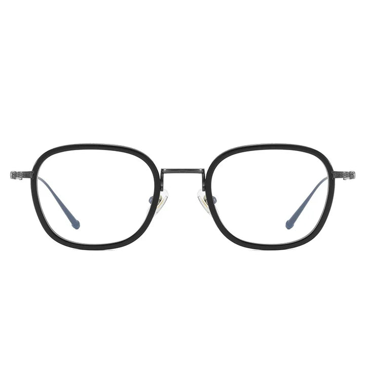 Aimee Men's Full Rim Square Titanium Acetate Eyeglasses 5910 Full Rim Aimee   