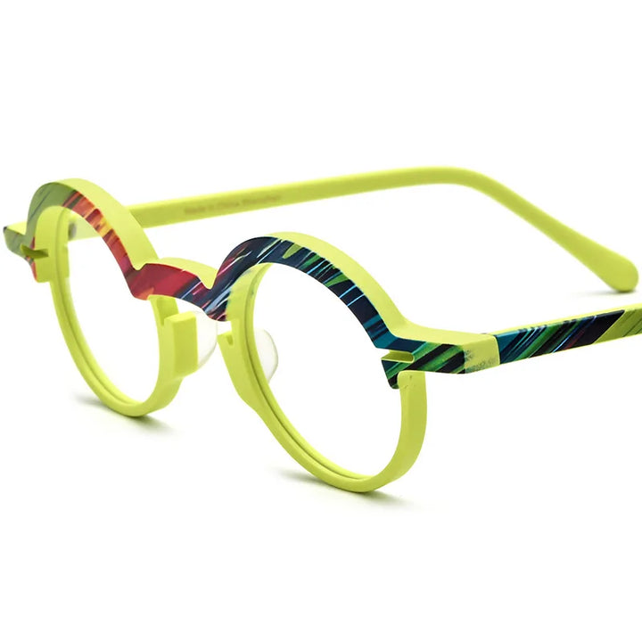 Nobler Women's Full Rim Round Oval Acetate Eyeglasses 319398