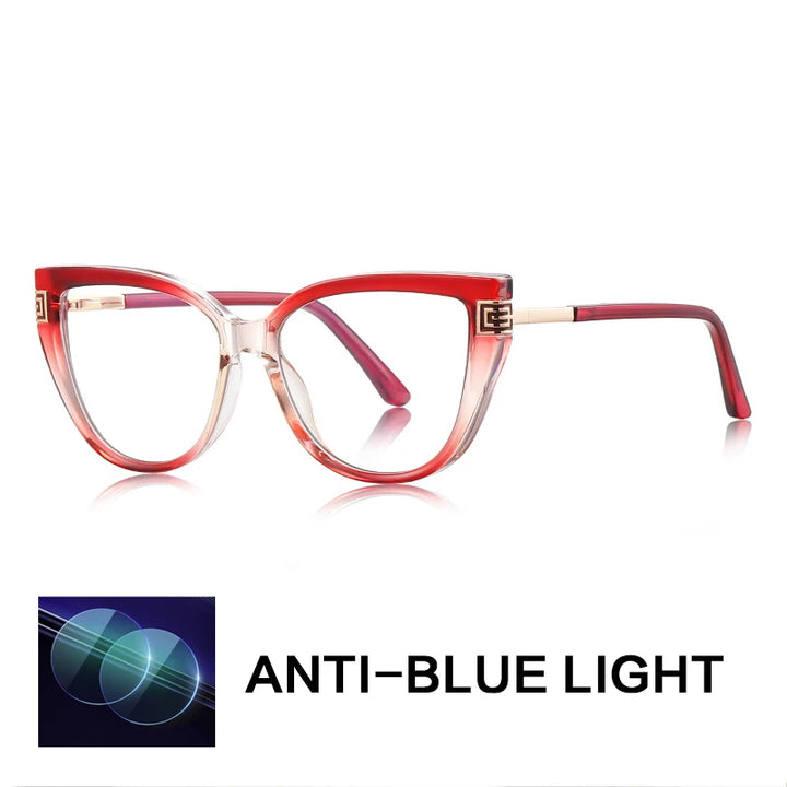 Gatenac Women's Full Rim Cat Eye Tr 90 Titanium Reading Glasses Gx2259
