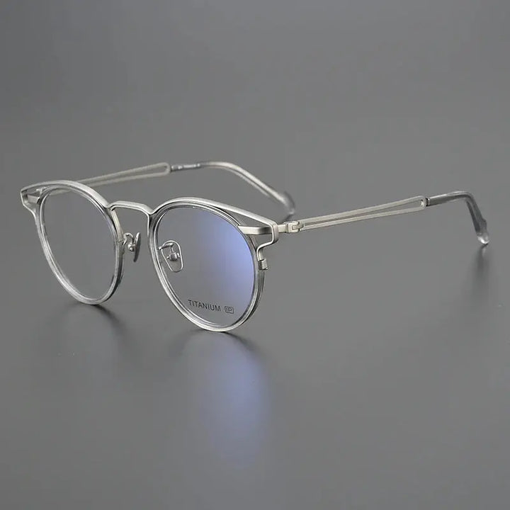 Bobbie 190610 Full Rim Women’s Oval  Acetate Titanium Frames FuzWeb