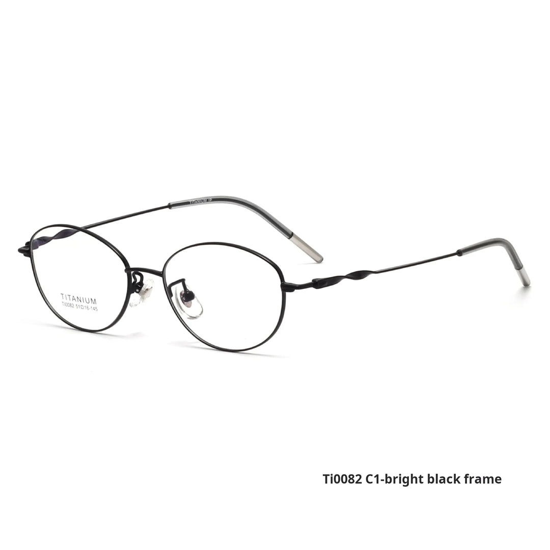 Xbora Women's Full Rim Oval Square Titanium Eyeglasses 540082