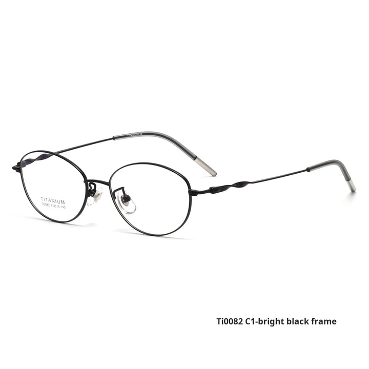 Xbora Women's Full Rim Oval Square Titanium Eyeglasses 540082