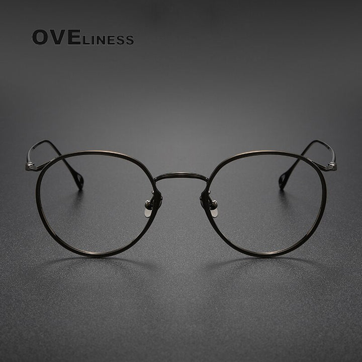 Oveliness Unisex Full Rim Square Titanium Eyeglasses 156b Full Rim Oveliness   