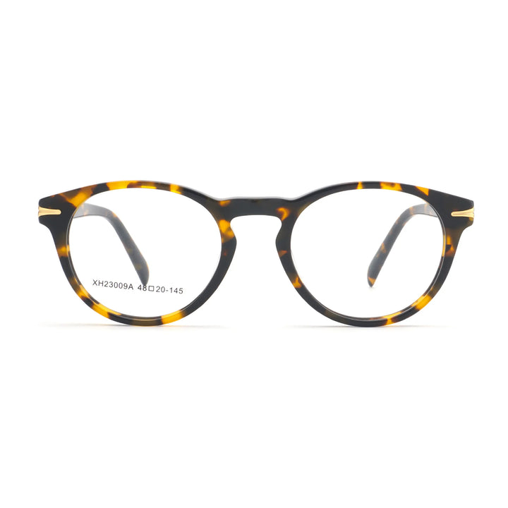 Hewei Women's Full Rim Oval Round Acetate Eyeglasses 23009