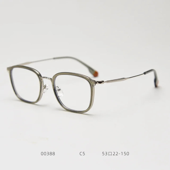 Gmei Optical TF00388 unisex square alloy prescription eyeglasses — view 10
