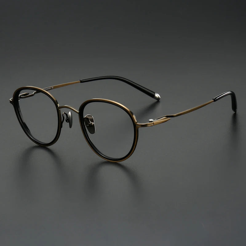Muzz SH0075 unisex round titanium acetate prescription eyeglasses — view 7