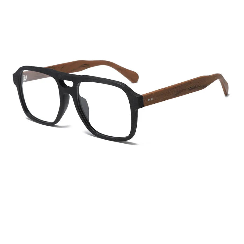 Momoja Unisex Full Rim Square Double Bridge Acetate Eyeglasses 728187