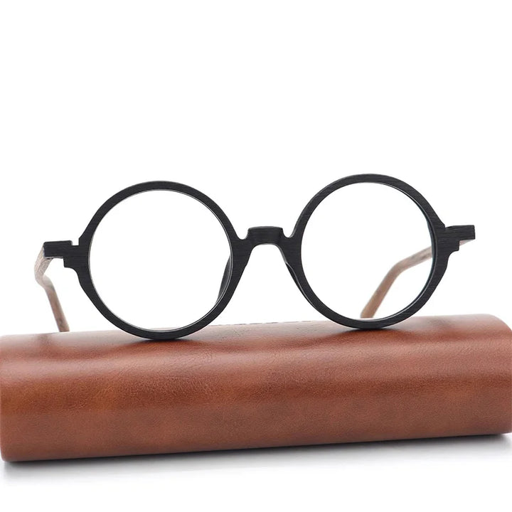 Hdcrafter Unisex Full Rim Round Acetate Frames 883400 — view 1 | Hdcrafter Eyeglasses at FuzWeb