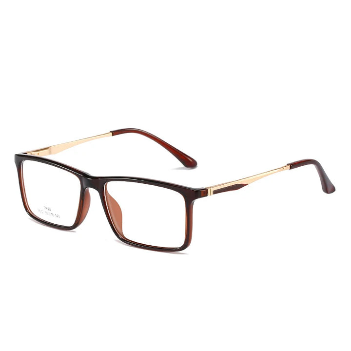 Hotochki Unisex Full Rim Square Tr 90 Eyeglasses 99612 Full Rim Hotochki C3 CN