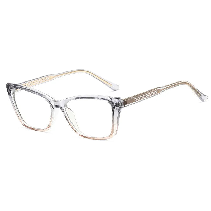 CCspace Women's Full Rim Square Tr 90 Alloy Reading Glasses 311649
