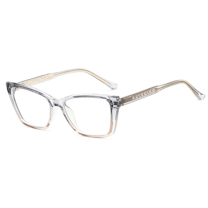 CCspace Women's Full Rim Square Tr 90 Alloy Reading Glasses 311649