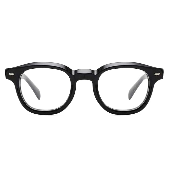Esnbie Unisex Full Rim Round Acetate Eyeglasses SA216