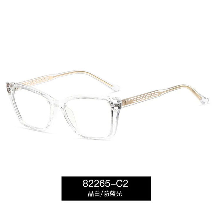 Reven Jate Women's Full Rim Square Tr 90 Alloy Eyeglasses 382265