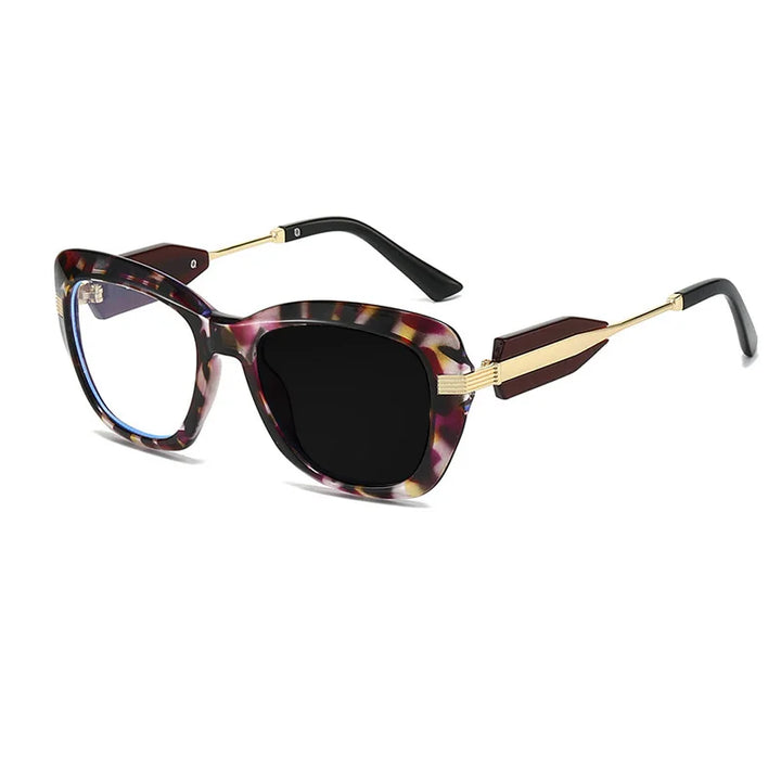 Kocolior Women's Full Rim Cat Eye Tr 90 Alloy Photochromic Reading Glasses 763255