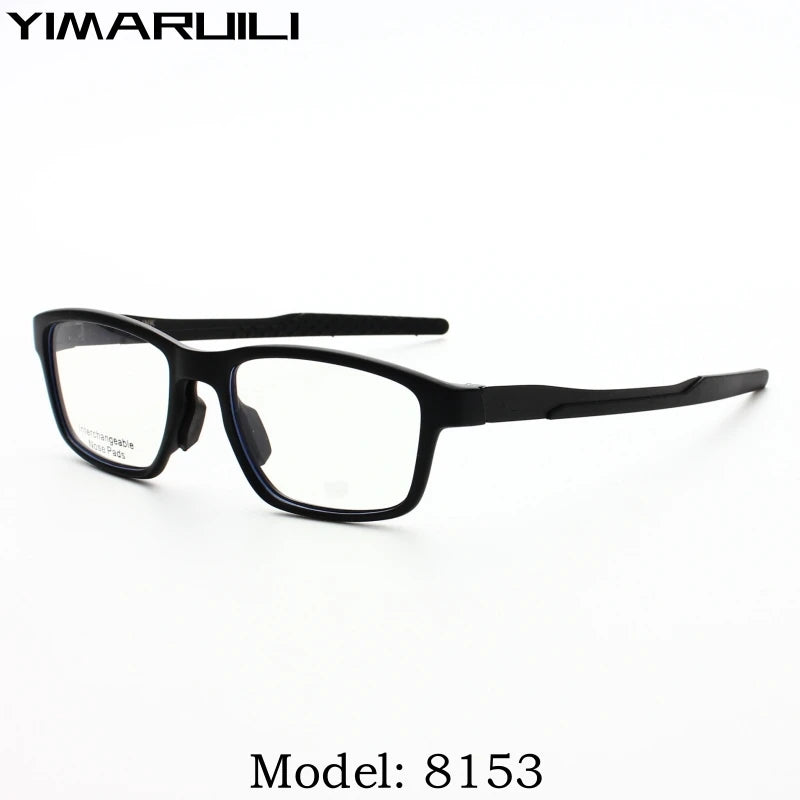 Yimaruili Unisex Full Rim Square Tr 90 Alloy Eyeglasses Y8153 Full Rim Yimaruili Eyeglasses   