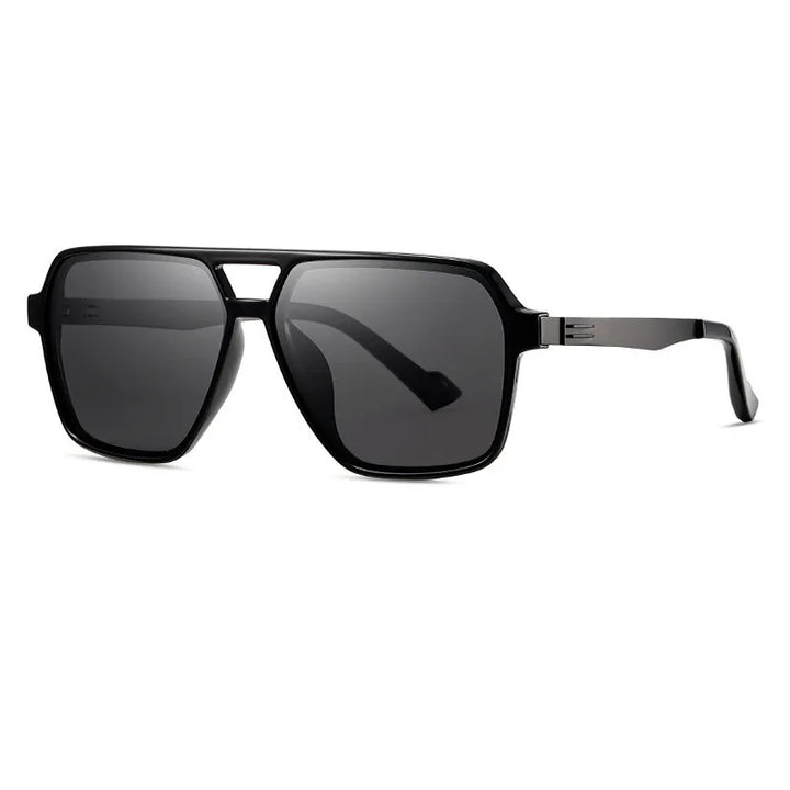 CCspace Men's Full Rim Square Tr 90 Alloy Sunglasses 307543