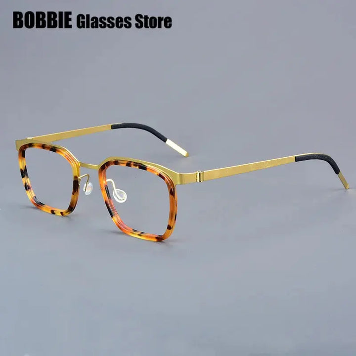 Bobbie Full Rim 976500 Unisex Titanium Square Frames FuzWeb
