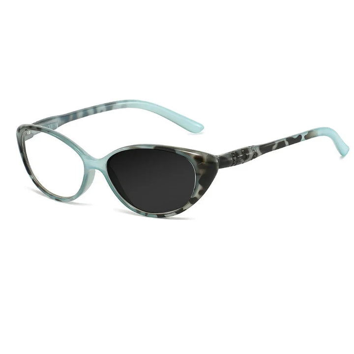 Kocolior Women's Full Rim Cat Eye Pc Alloy Photochromic Reading Glasses 725001