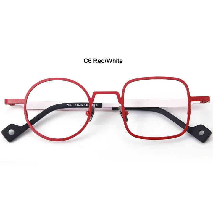 Aror Women's Full Rim Square Round Titanium Eyeglasses 17039