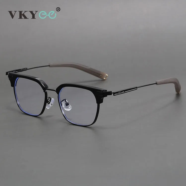 Vicky Unisex Full Rim Big Square Tr 90 Alloy Reading Glasses 53179