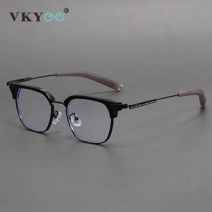 Vicky Unisex Full Rim Big Square Tr 90 Alloy Reading Glasses 53179