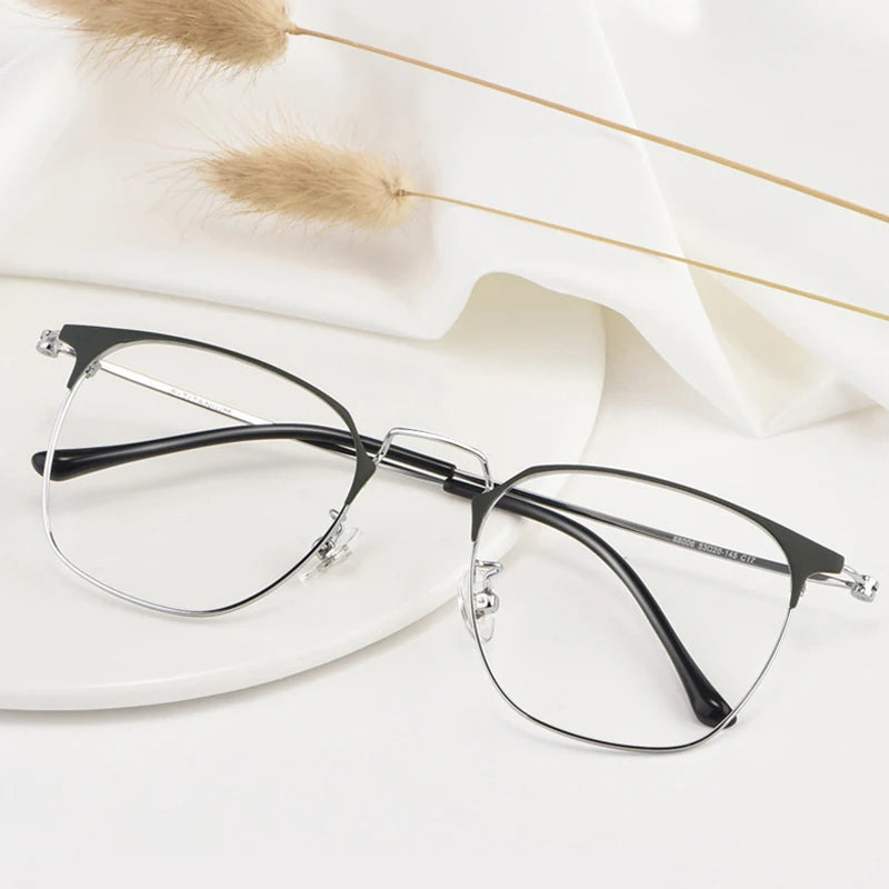 Hotony Unisex Full Rim Alloy Prescription Eyeglasses 88006 - view 2