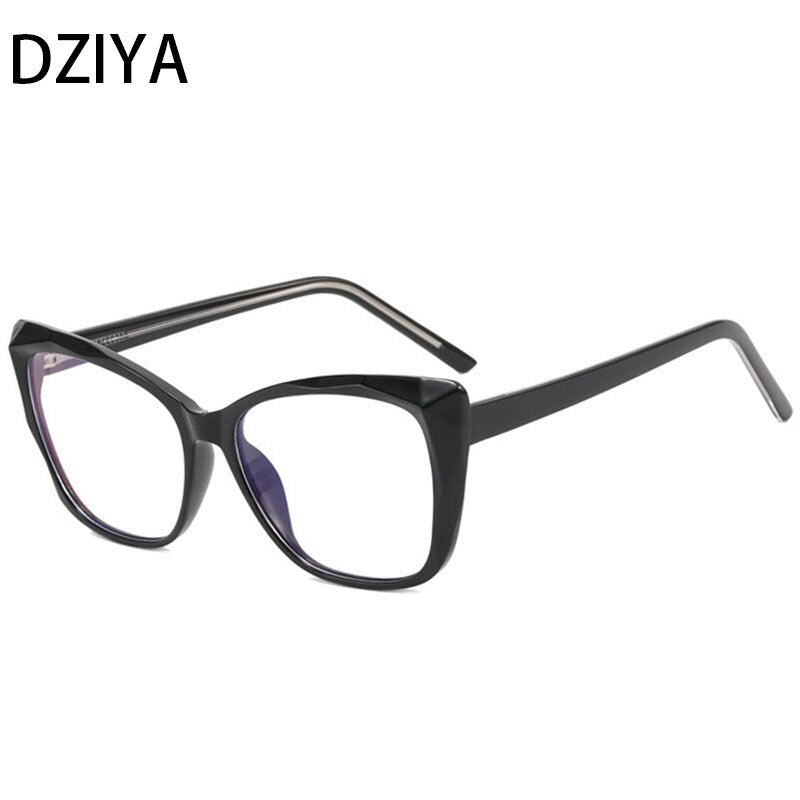 Dziya Unisex Full Rim Square Cat Eye Tr 90 Titanium Presbyopic Reading Glasses 60861 Reading Glasses Dziya +25 C1 