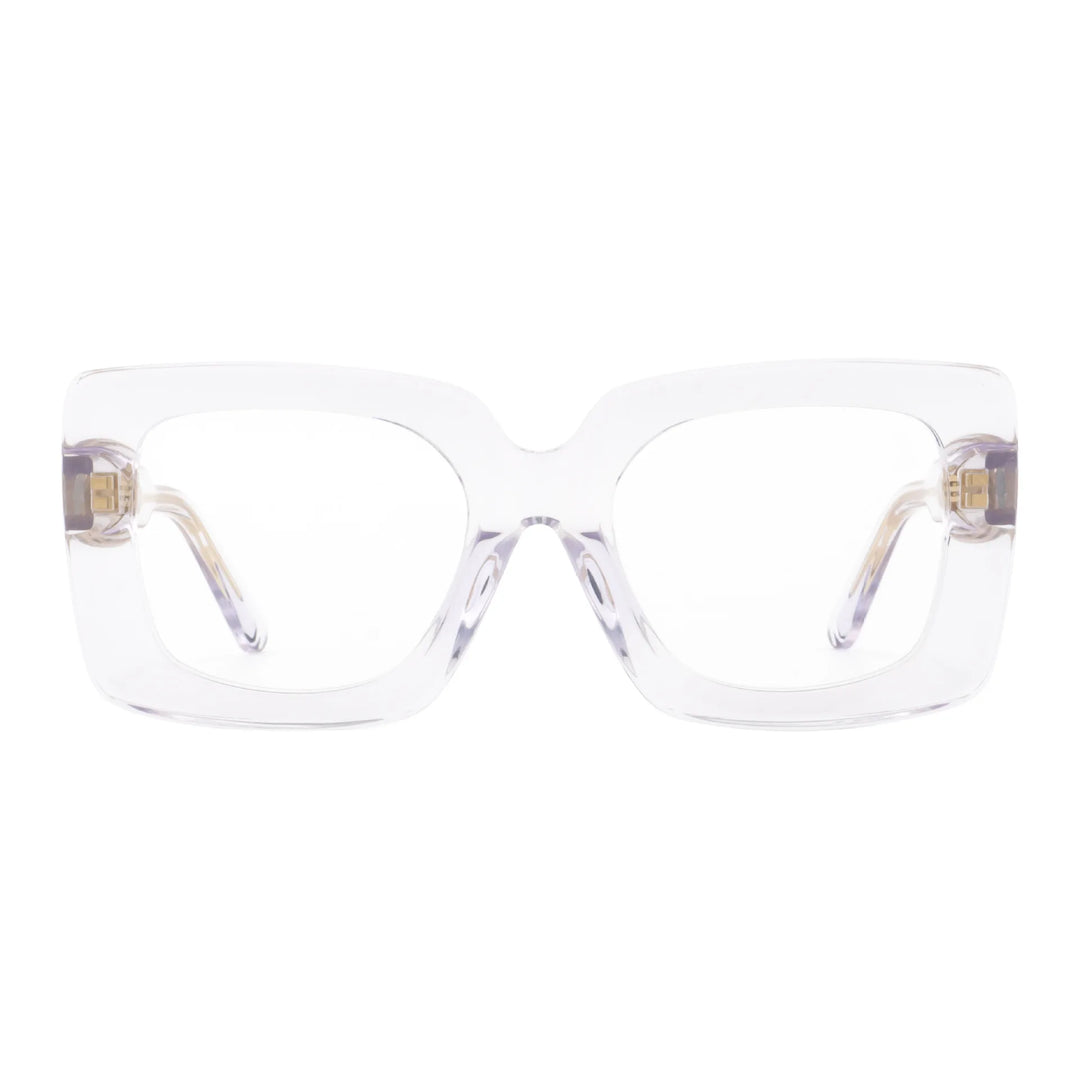 Hewei Unisex Full Rim Square Thick Acetate Eyeglasses 295140