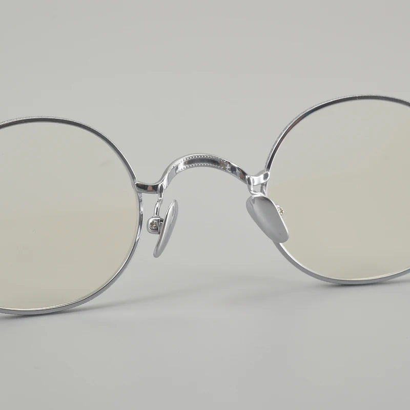 Muzz 649 men's small round titanium prescription eyeglasses — view 6