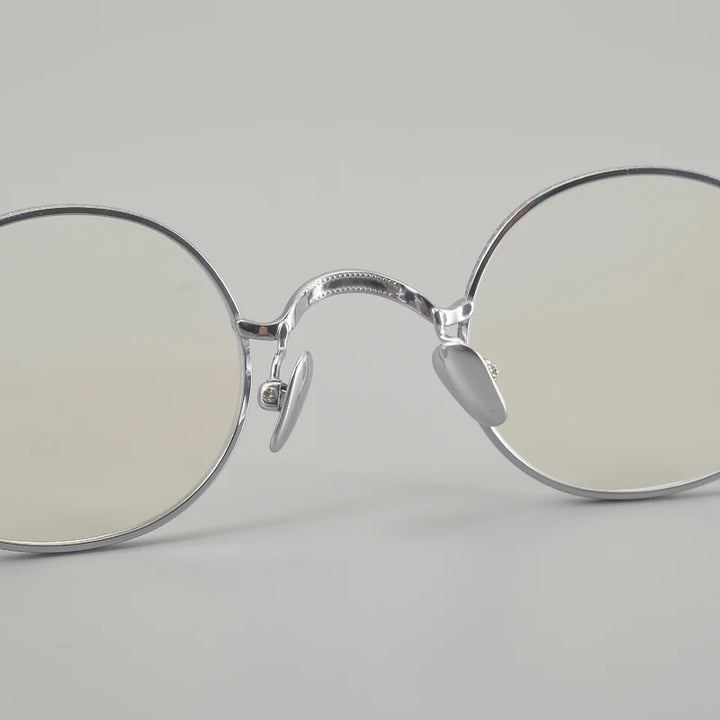 Muzz 649 men's small round titanium prescription eyeglasses — view 6