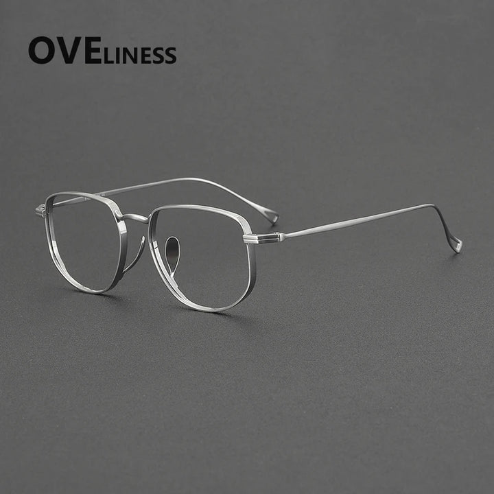 Oveliness Unisex Full Rim Square Titanium Eyeglasses 643004