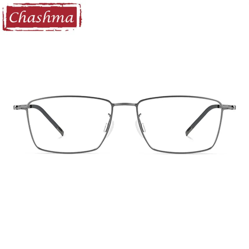 Chashma Ottica Men's Full Rim Square Screwless Titanium Eyeglasses 7242 Full Rim Chashma Ottica   