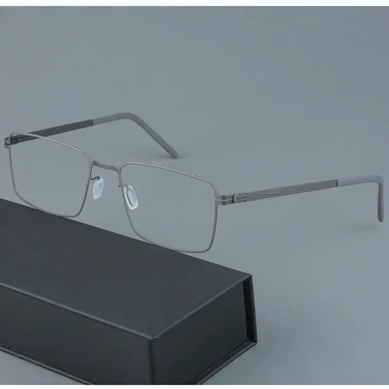 Bobbie 543719 Women’s Full Rim Stainless Steel Square Frames — view 1 | Bobbie at FuzWeb