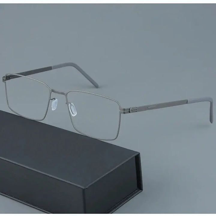 Bobbie 543719 Women’s Full Rim Stainless Steel Square Frames — view 1 | Bobbie at FuzWeb