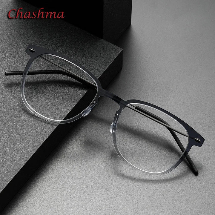 Chashma Ochki Unisex Full Rim Square Nylon Titanium Eyeglasses 6549 Full Rim Chashma Ochki   