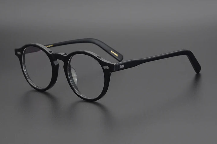 Bobbie Unisex Full Rim Round Acetate Eyeglasses 1201