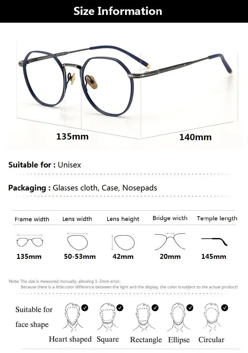 Bobbie Full Rim 504220 Womens Titanium Square Oval Frames — view 2 | Bobbie at FuzWeb