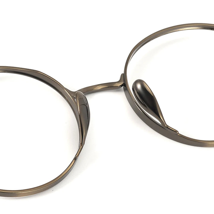 Muzz 3003 unisex round pure titanium prescription eyeglasses — view 8