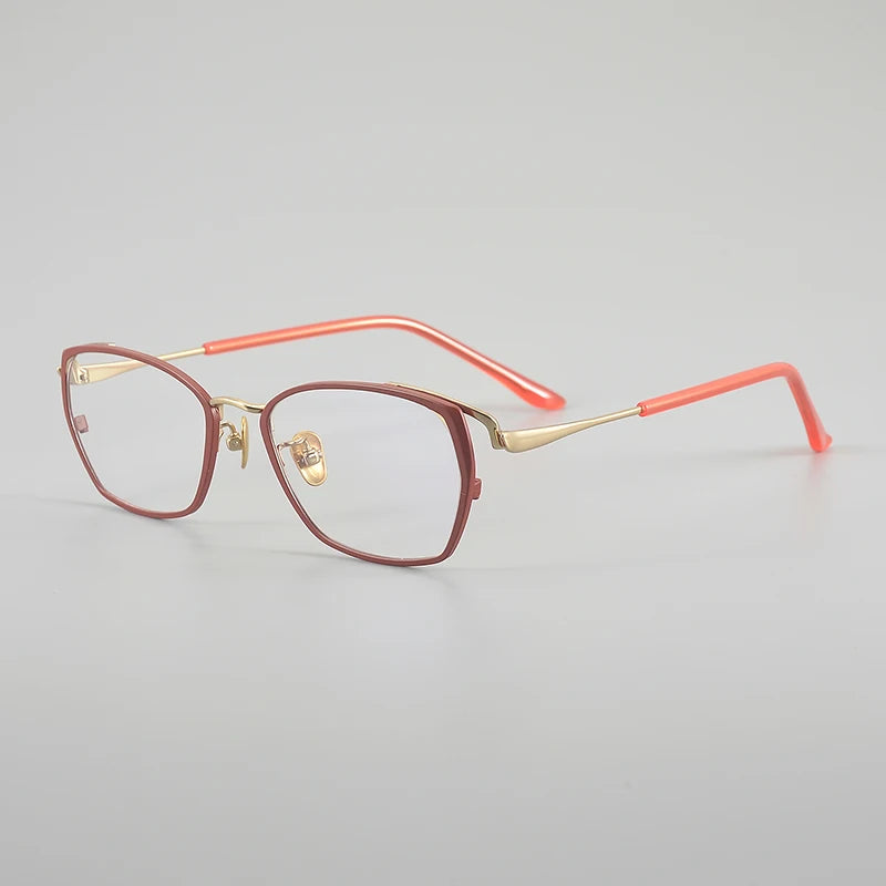 Muzz 031 women's cat eye IP titanium prescription eyeglasses — view 6