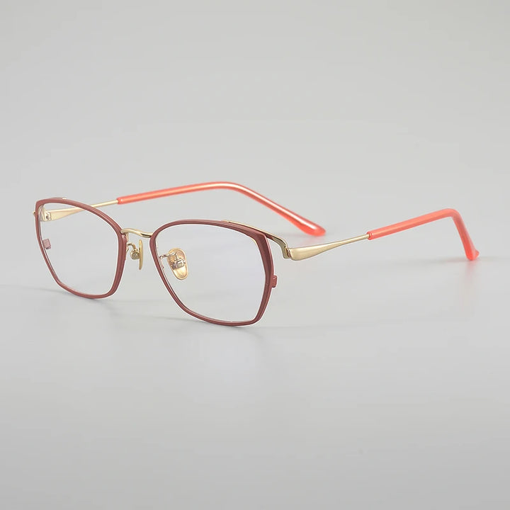 Muzz 031 women's cat eye IP titanium prescription eyeglasses — view 6