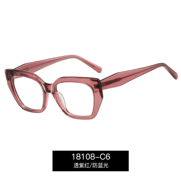 Reven Jate 18108 women's cat eye acetate prescription eyeglasses — view 5