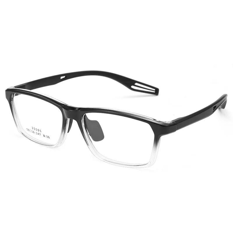 Xbora Unisex Full Rim Rectangle Tr 90 Alloy Sport Eyeglasses 525505