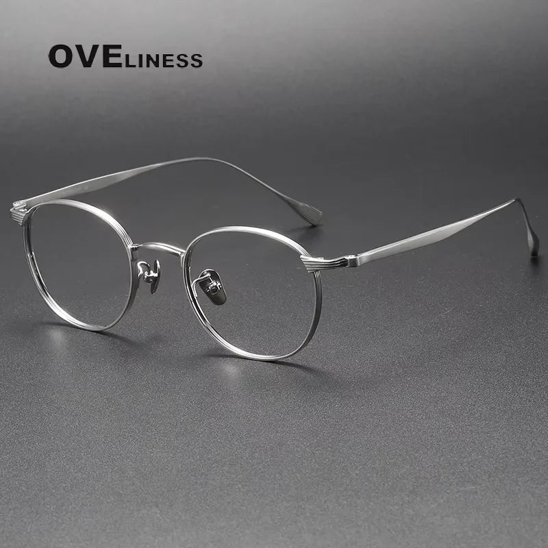 Oveliness Women's Full Rim Oval Round Titanium Eyeglasses 922184