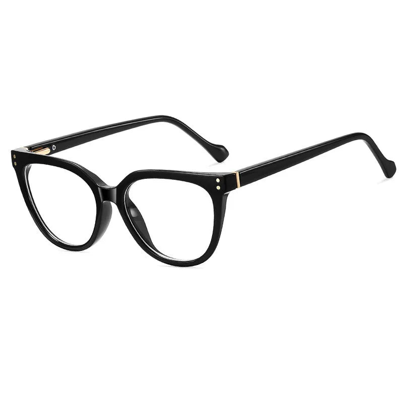 CCspace Women's Full Rim Square Tr 90 Titanium Reading Glasses 312775