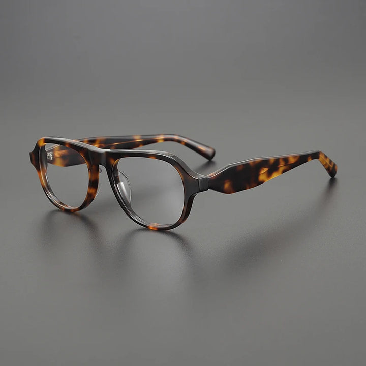 Gatenac Unisex Full Rim Square  Thick Acetate Eyeglasses Gxyj1483 Full Rim Gatenac Tortoiseshell  