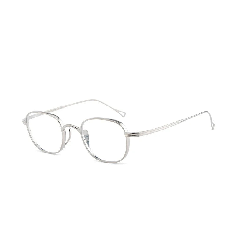 Bobbie Unisex Full Rim Small Square Titanium Eyeglasses 611439