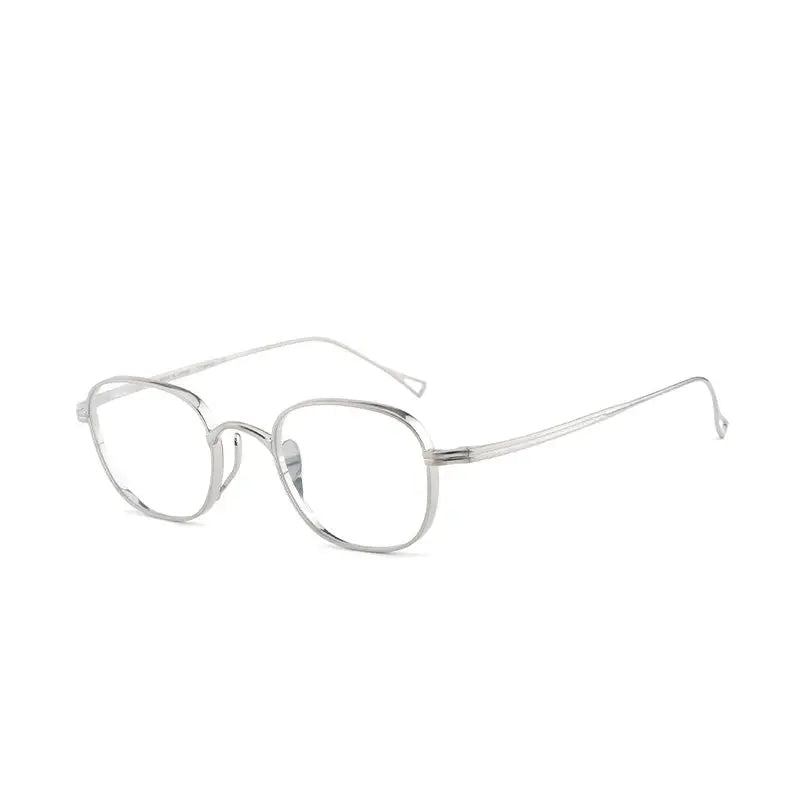 Bobbie Full Rim 101400 Unisex Polygon Square Titanium Frames FuzWeb